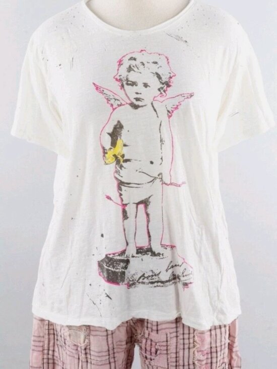 Magnolia Pearl Tops - NWT Rare Collector's Piece Magnolia Pearl St Valentine Boyfriend Tee True OS